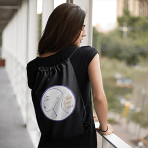 Bald Girls Rock- (LOGO) Drawstring Back Pack