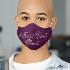 Bald Girls Rock- Face Mask Rhinestones